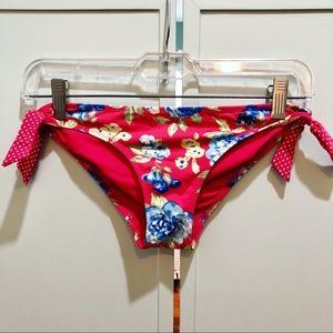Floral Side-Tie Bikini Bottoms
